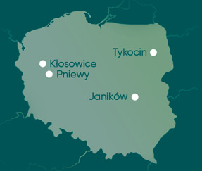 Polish factory locations